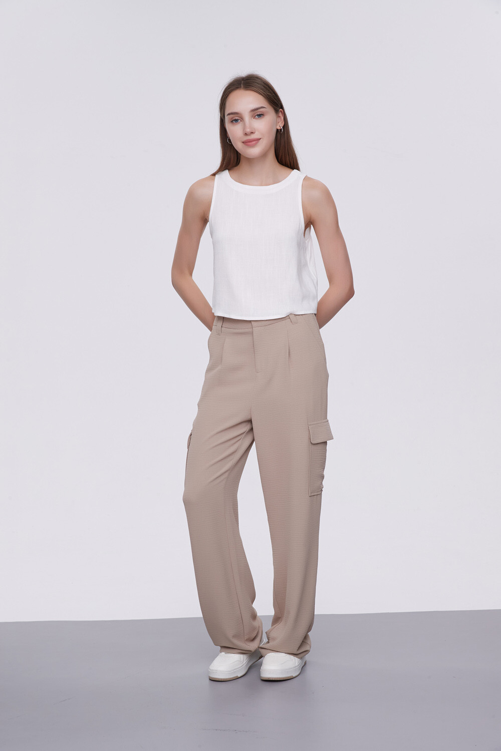 Pantalon Meyer Beige Oscuro