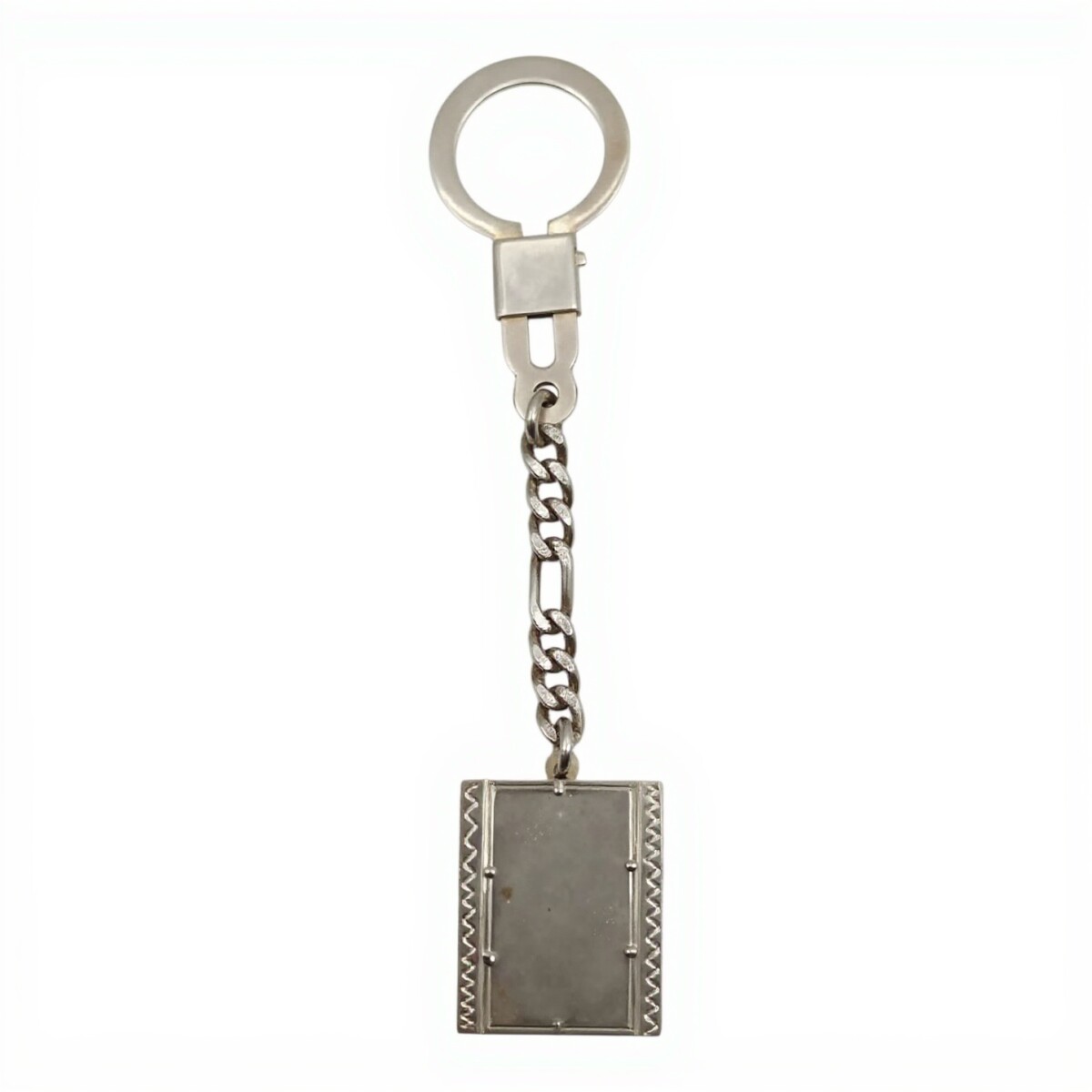 LLAVERO LISO PARA GRABAR - PLATA - plateadouniforme 