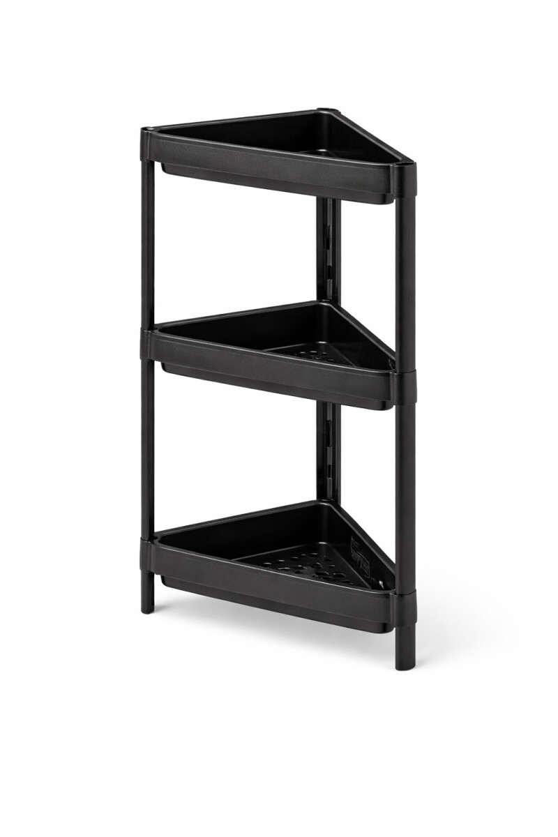 ESTANTERIA 3 NIVELES - NEGRO 