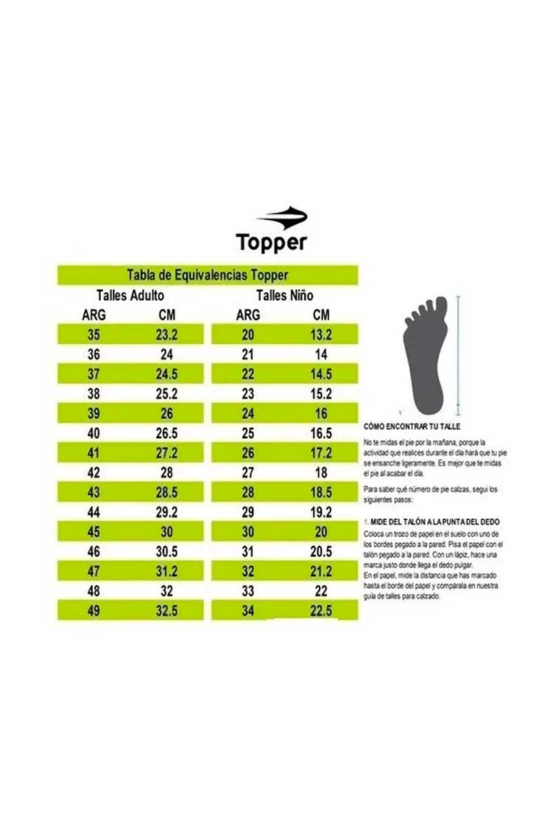 CALZADO DEPORTIVO TOPPER T700 Azul