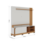 ESTANTE COLIBRI JURERE 1.8 FREIJO OFF WHITE HASTA TV 65" INVERFIN Unica