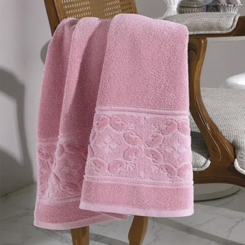 Toalla Mano Comfort Dohler 100% Algodón 50 x 90 cm 7206-ROSA