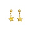 Caravanas pendiente Estrella - Oro bajo - Sin piedra- CA8072 sinpiedra