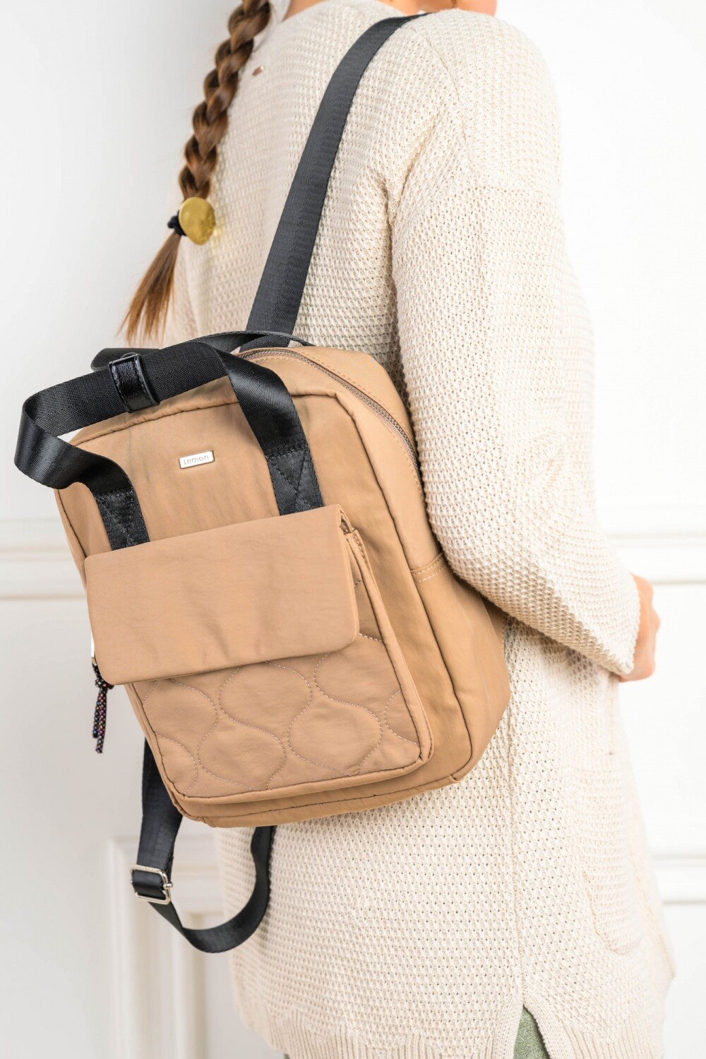 Mochila beige top