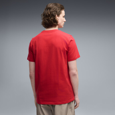 Ferrari tonal Shield Tee 63700402 Rojo