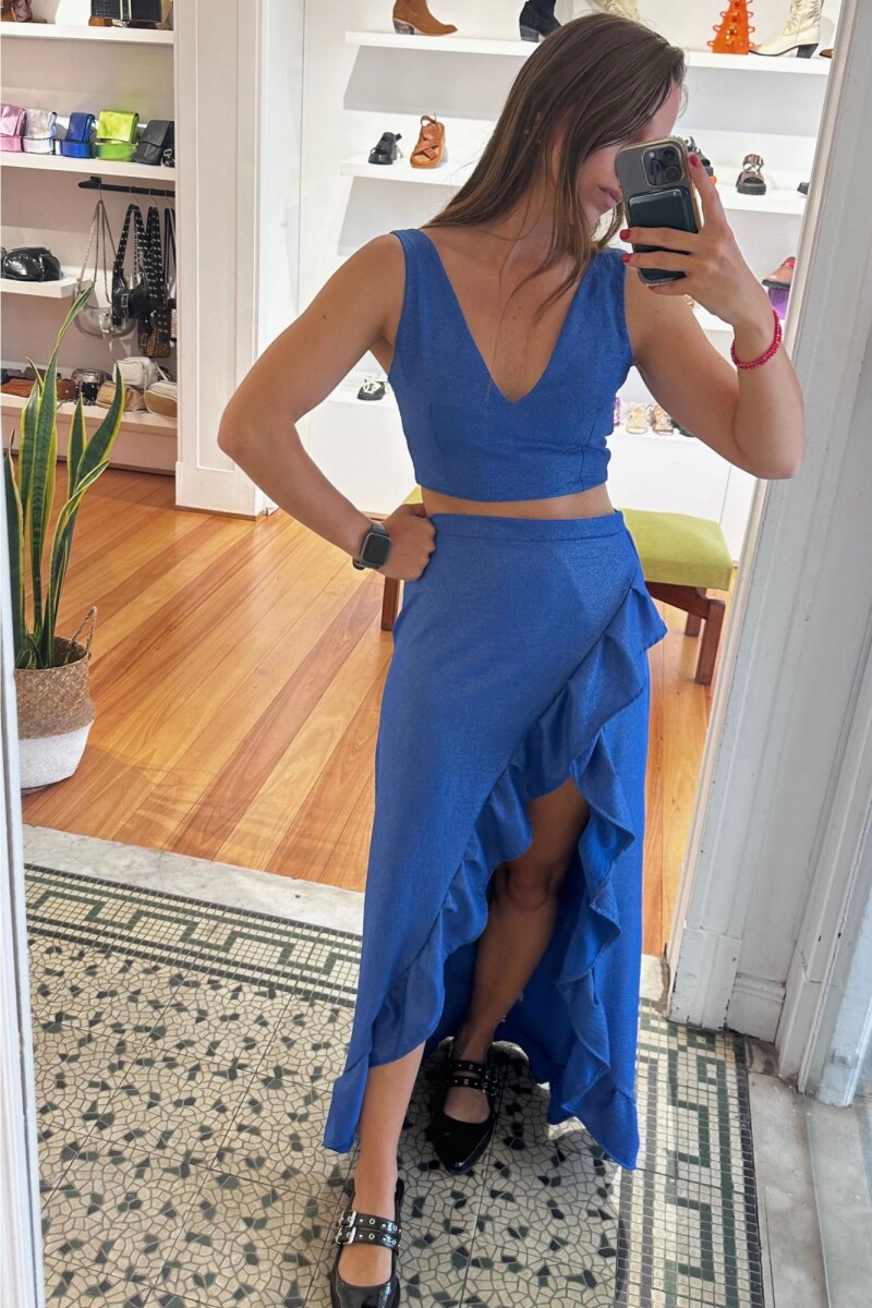 Pollera Galia - Azul 