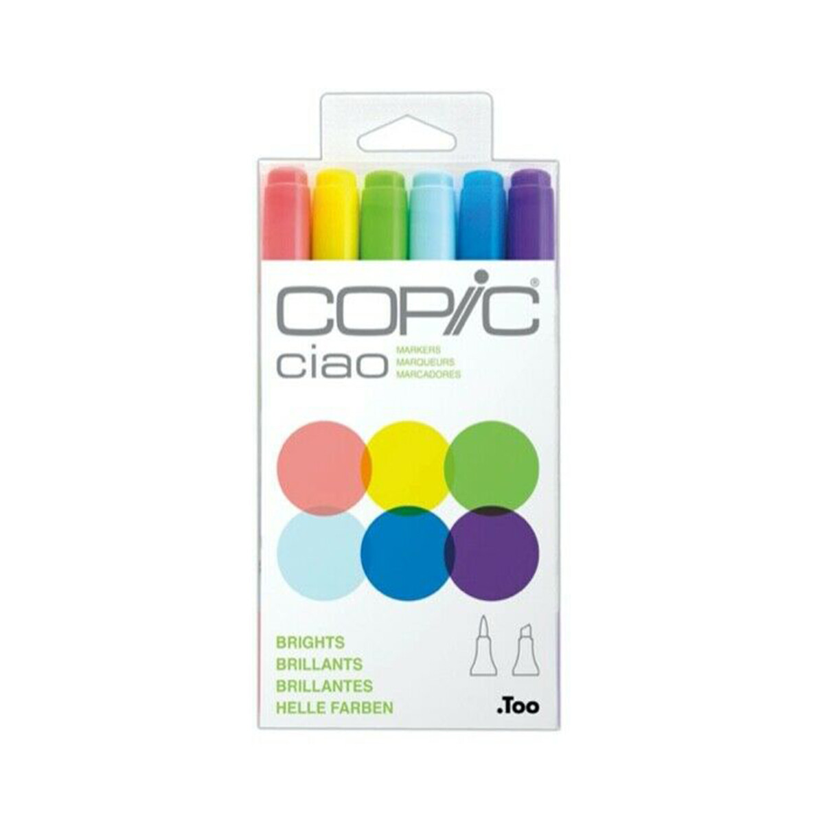 Marcadores Copic luminosos set X6 