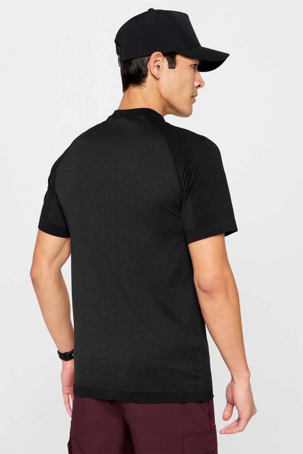 Polo Manga Corta Fit The Training Day Tee Hombre Black