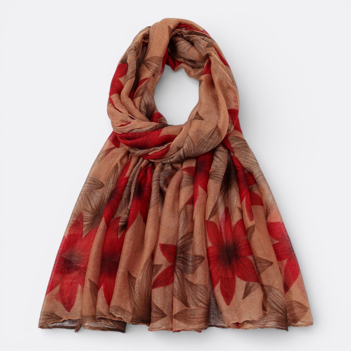 Pañuelo de Gasa con Flores - Modelo 4 