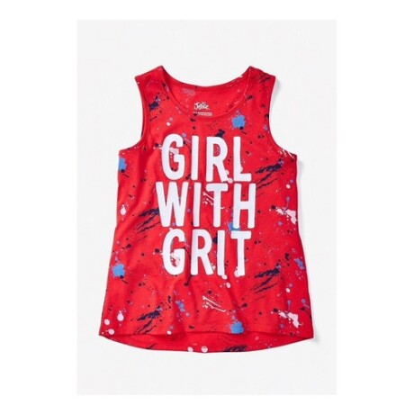 Musculosa para niña Justice Grit Rojo