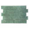Cerámica para pared Aquarela Esmeralda 7,5x25 cm Brillante Cerámica Para Pared Aquarela Esmeralda 7,5x25 Cm Brillante
