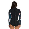 Traje - O'Neill - Bahia Dama 2mm - Manga Larga Hibisco Negro
