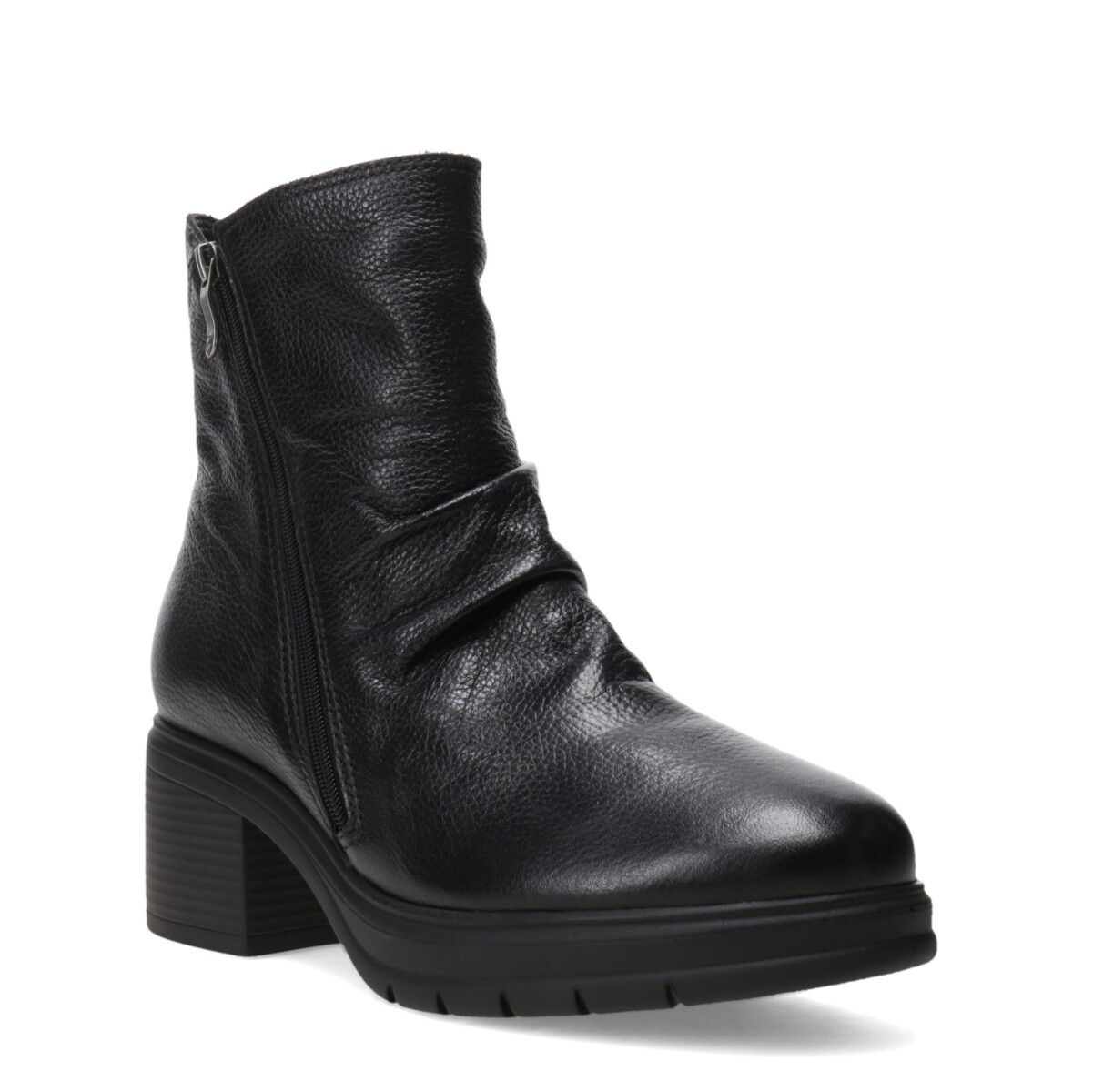 Botas de Mujer Bottero Caña Baja Con Cierre - Negro 