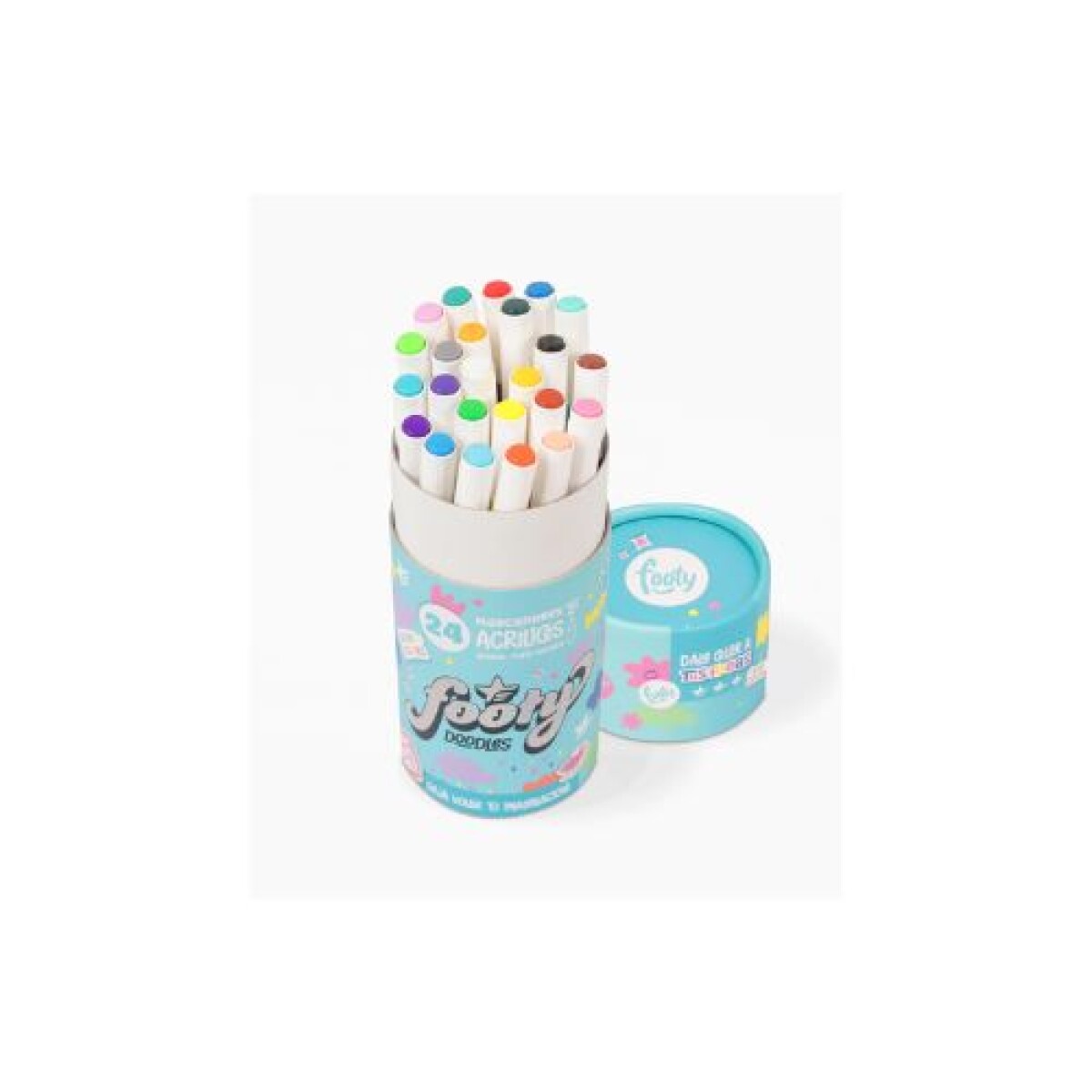 MARCADORES ACLIRICOS X24 EN TUBO FOOTY - Marcadores Acliricos X24 En Tubo Footy 