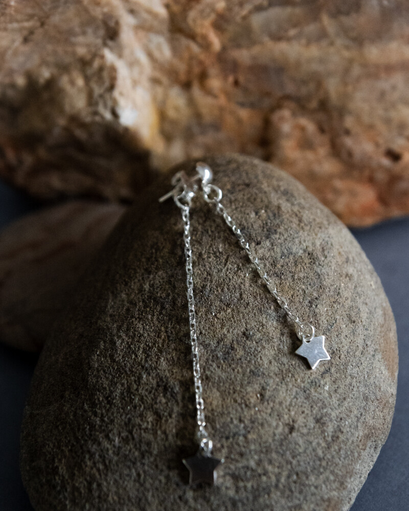 Caravanas felicity PLATEADO