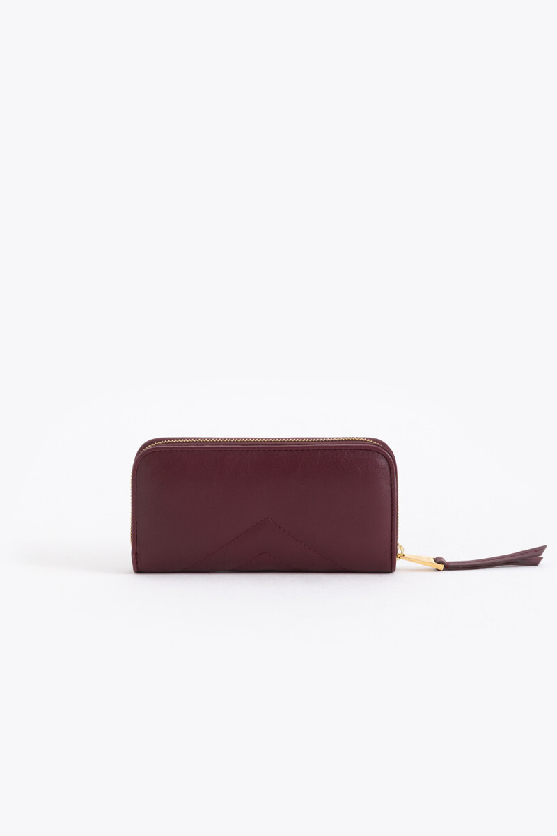 MAXI BILLETERA LIPSTICK Bordo