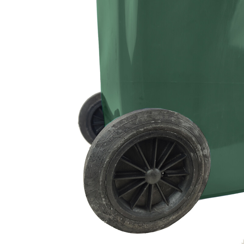 Tarro de residuos con ruedas 120 lts VERDE