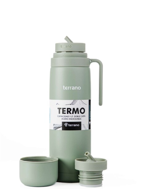 Termo con Manija Rígida Color Oliva