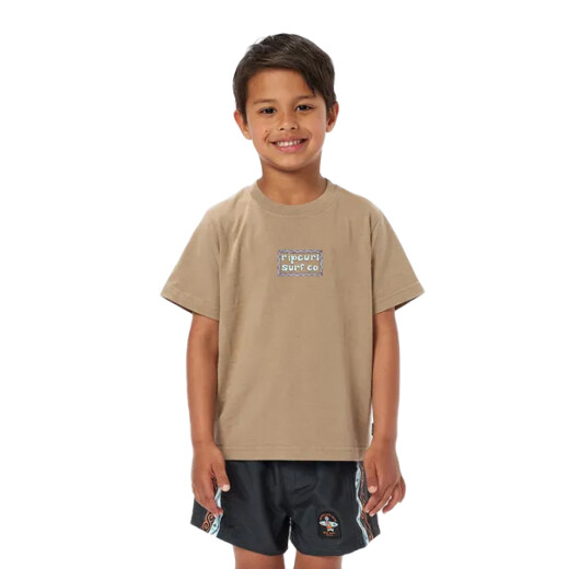 Remera Rip Curl Tube Town Scenic Niño - Beige Remera Rip Curl Tube Town Scenic Niño - Beige