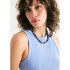 BLUSA SM FEM AZUL CLARO