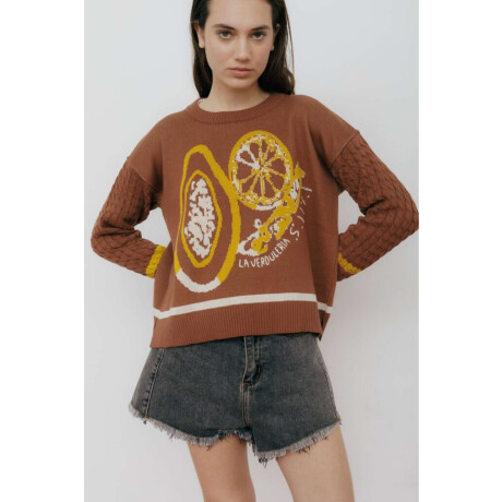 BUZO LA VERDULERIA Marron