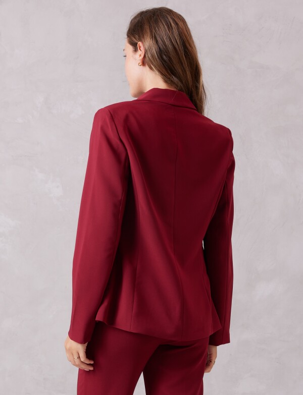 Blazer Sastrero Slim BORDEAUX
