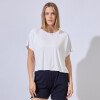 Remera Crop Rib BLANCO