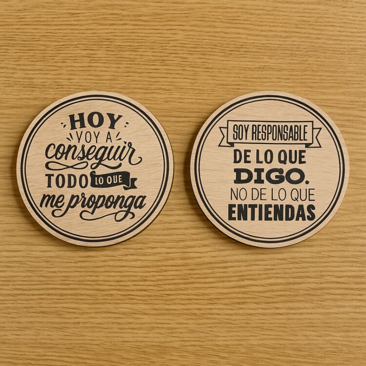 POSA VASOS CON MENSAJE X8 POSA VASOS CON MENSAJE X8