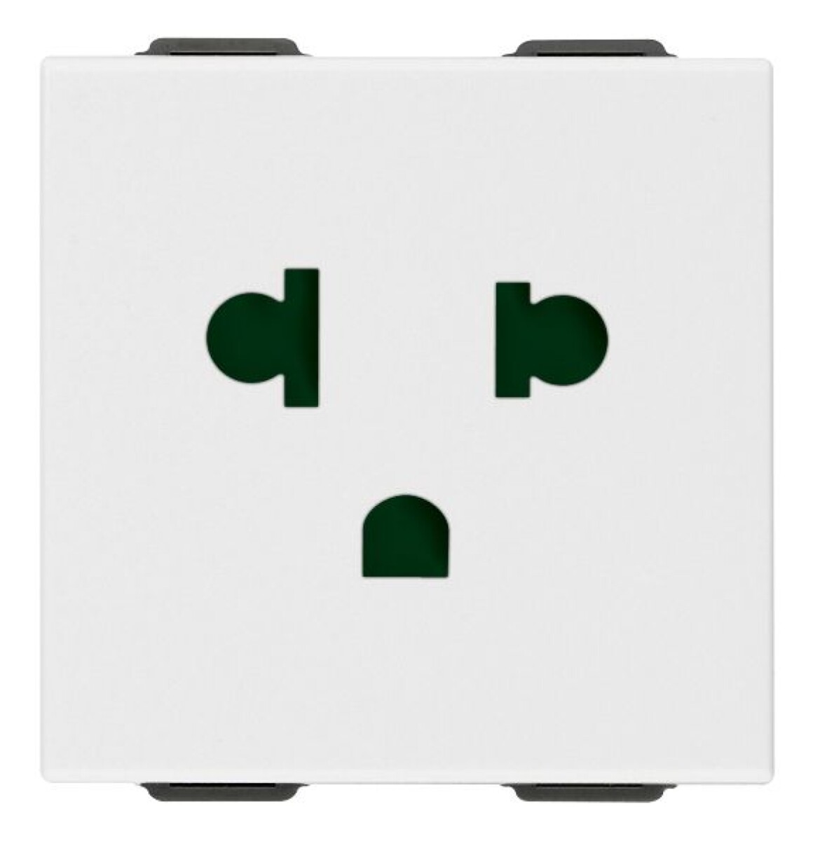 MODULO TOMA EUROAMERICANA 2X16A+T 2MOD BLANCO NEVE UP 
