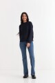 Sweater escote redondo con ochos AZUL
