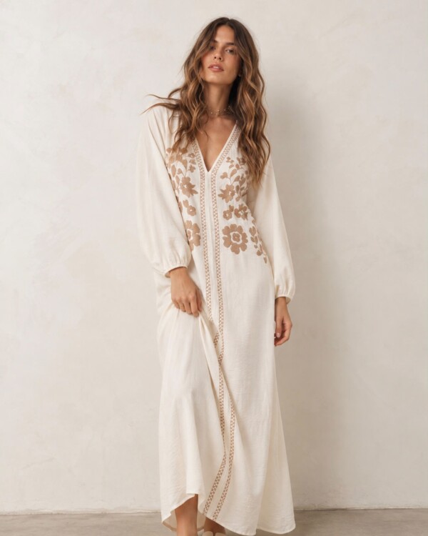 Vestido Savia crudo