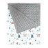 Manta Para Bebé 102 x 76 cm Animales Del Bosque Minky Blanco 1