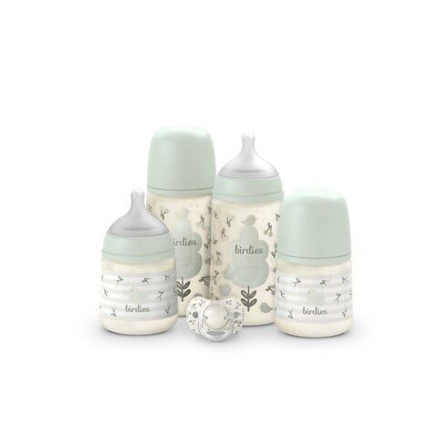 P.PRINTS Set Bebés Prints 2 Mamad. 270ml + 2 Mamad. 150 Ml +1 Chupete 0-6m Suavinex - Verde