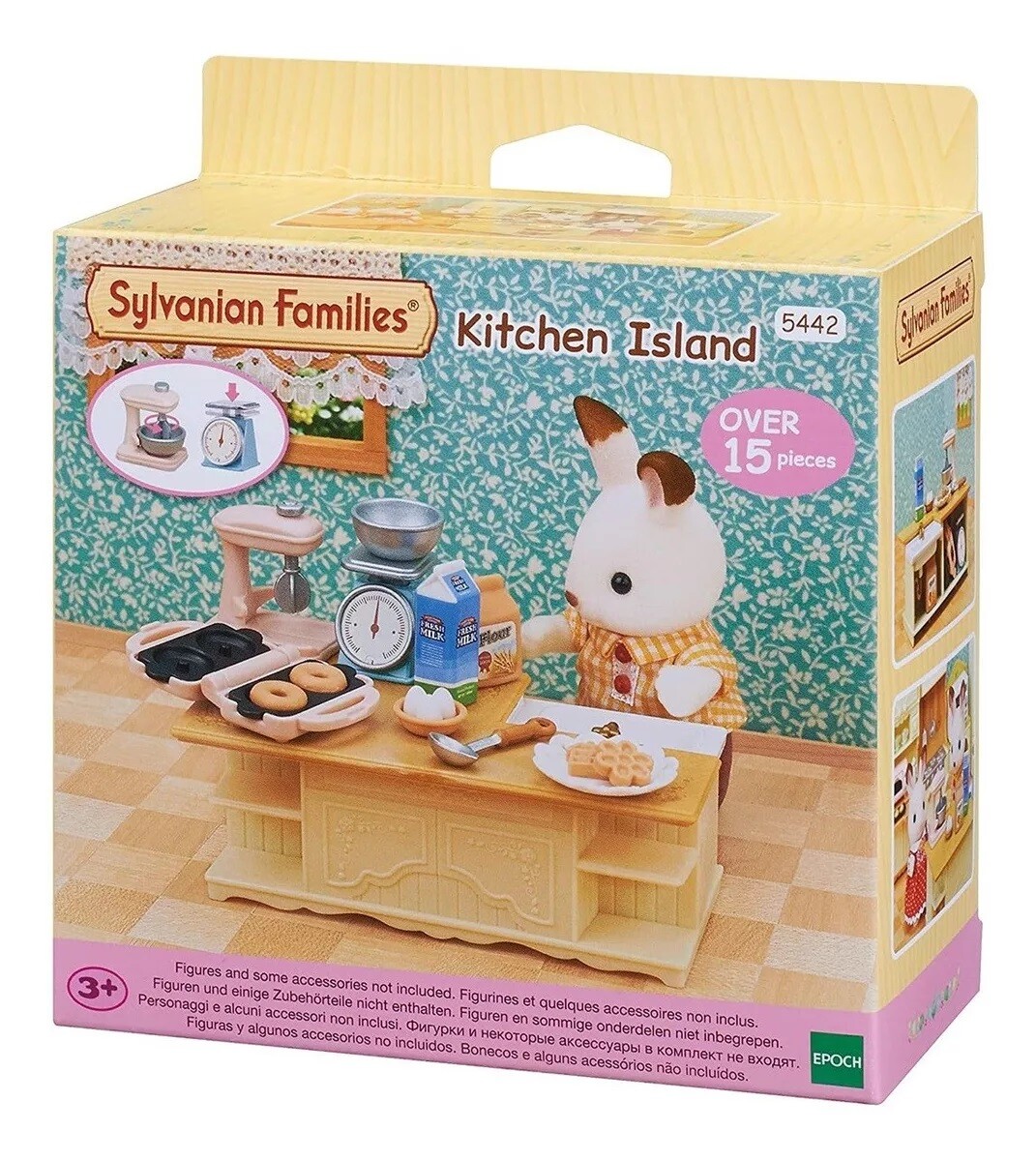 Juguete Sylvanian Families Set Isla De Cocina + Accesorios 