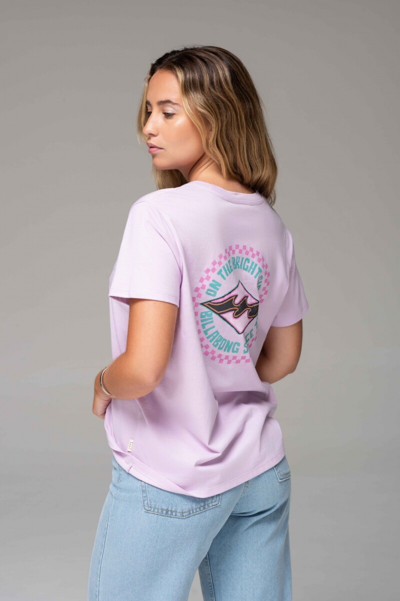 BRIGHT SIDE TEE V-violeta