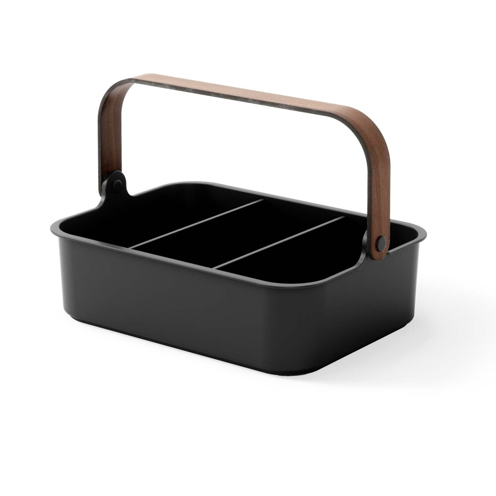 CONR APILABLE PLASTICO-RECICLADO-Y-MADERA NEGRO BELLWOOD BIN L