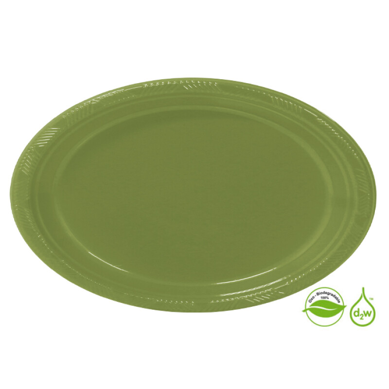 Plato Biodegradable 17cm x10Un Cactus