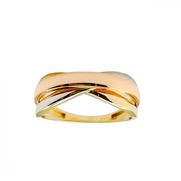 Anillo Trinity-Oro bajo-Sin Piedra-AN8190 sinpiedra