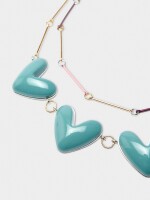 Set De Collares Corazones multicolor