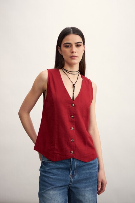 Chaleco Chelsy Bordó