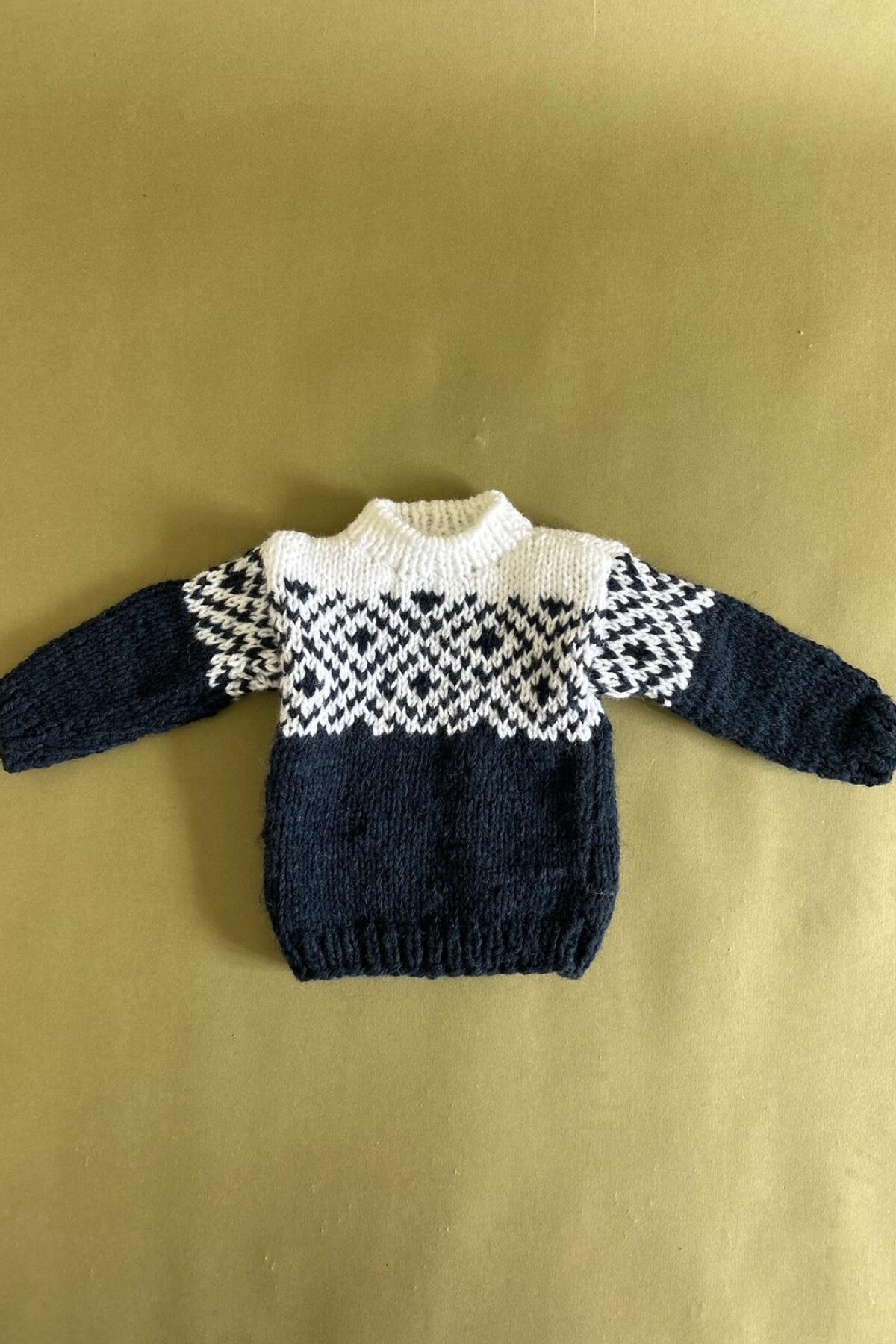 Turtle Neck Gurí Azul / Blanco