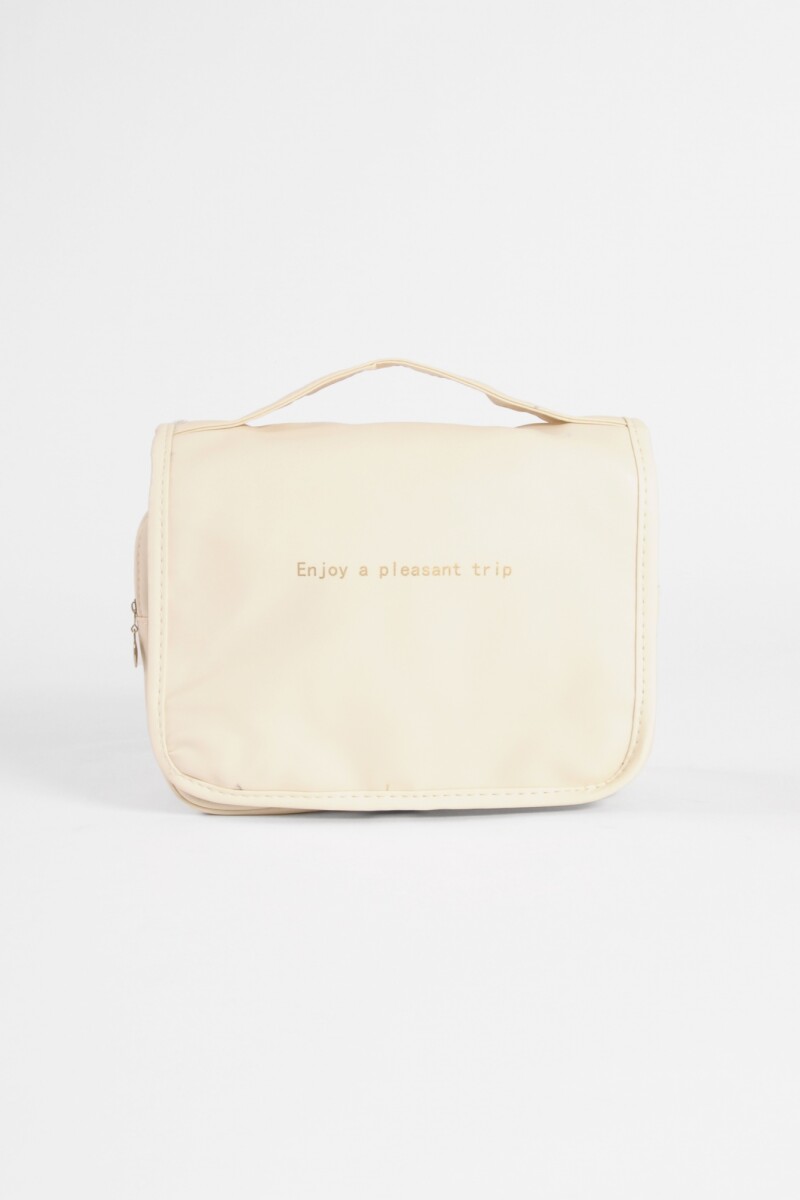 Organizador de viaje colgante beige