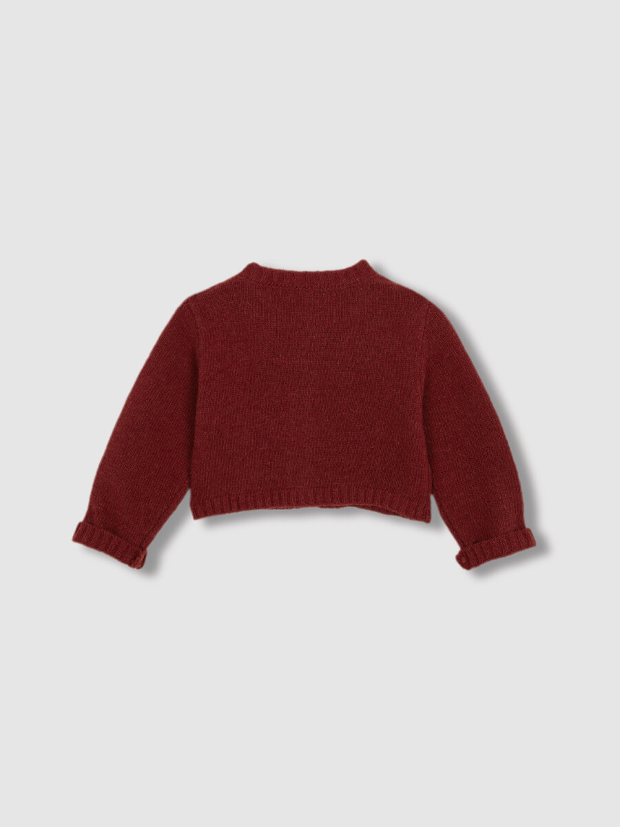 Chaqueta Punto Standard Teja Oscuro
