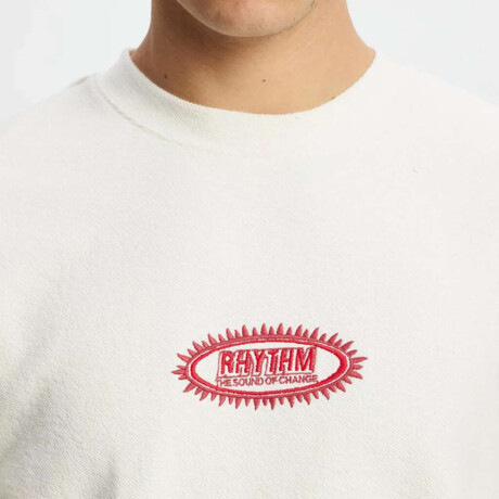 Remera Rhythm Stamp Vintage Terry Blanco