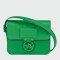 Longchamp -Cartera de cuero con solapa, Box-trot Verde