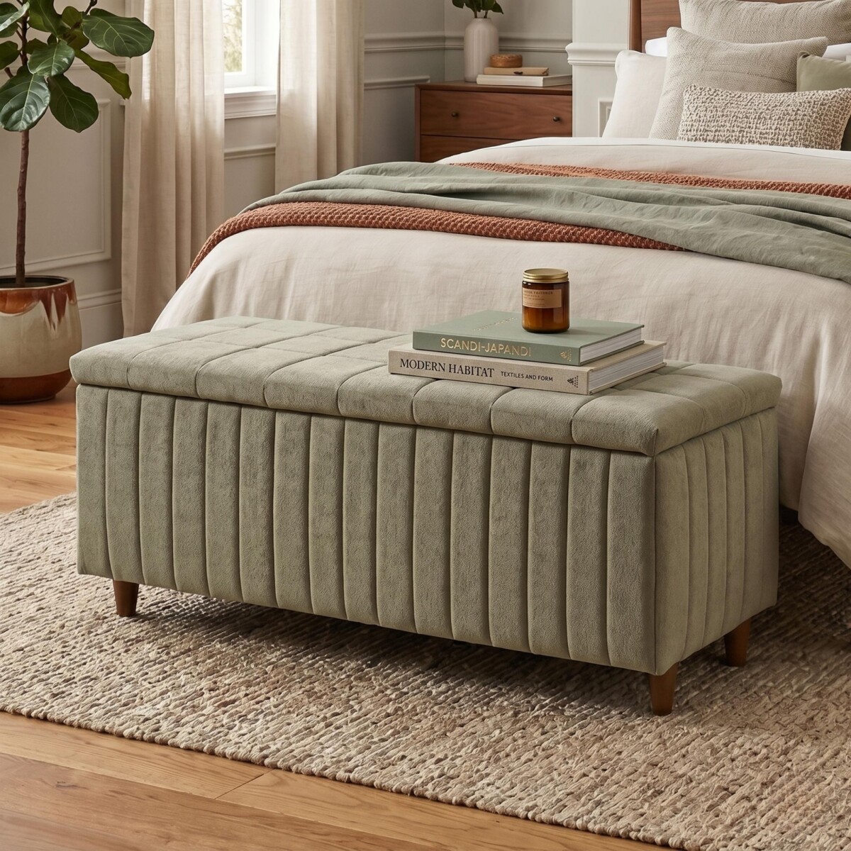 Baúl Pie De Cama Amplio 2 plazas 140cm - Ferrara 