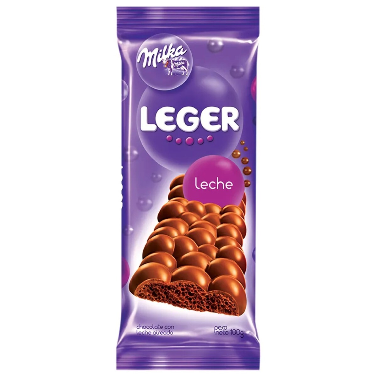Chocolate Milka Leger Leche 100 Grs. 