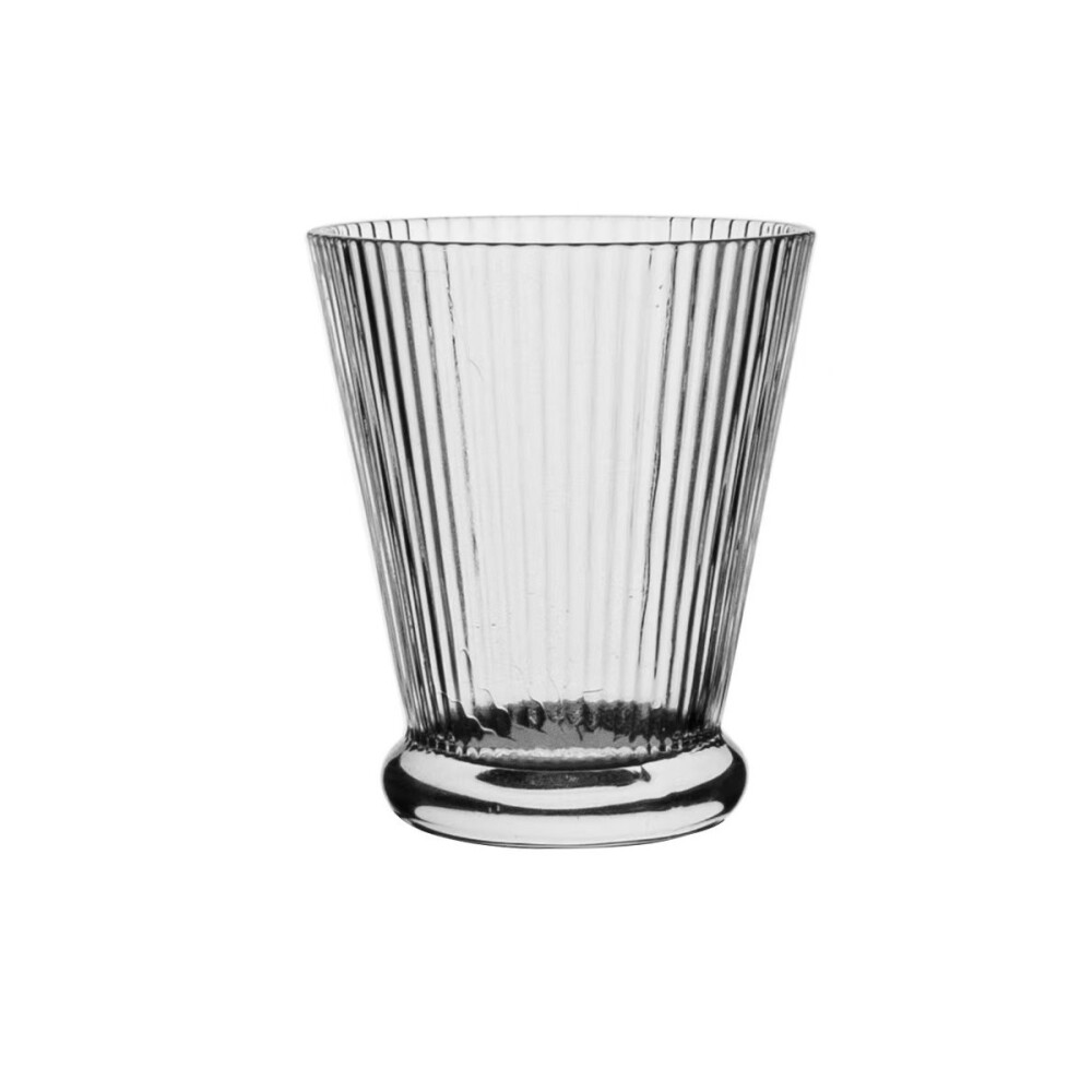 Vaso de Agua Selecta Acanalado 280 ml VASO DE AGUA DE VIDRIO 280ML INCOLORO ACANALADO