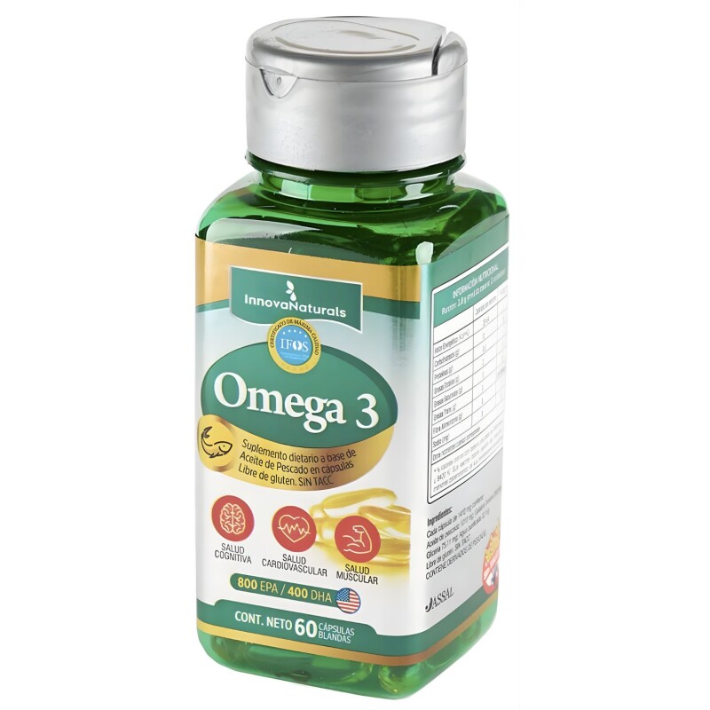 Omega 3 Innovanaturals Ifos 800 Epa + 400 Dha 60 cápsulas Ninguno