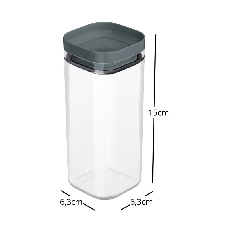 Pote hermético 350ml TRANSPARENTE